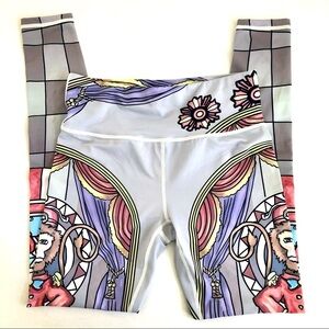 MTSCE Workout Leggings with Monkey Size Small New with Tags Whimsical Colorful